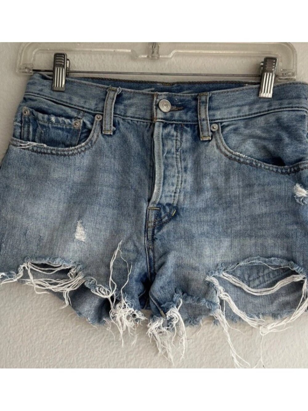 Free People Jean Shorts Women’s Size 26  Boyfriend Low Rise Distressed